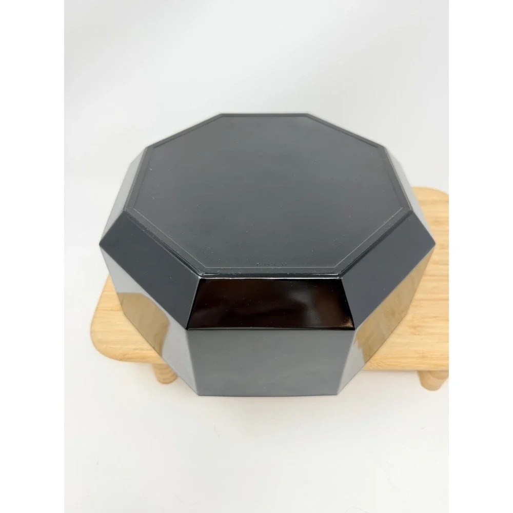 Vintage ARCOROC France Octime Black Serving Large 9